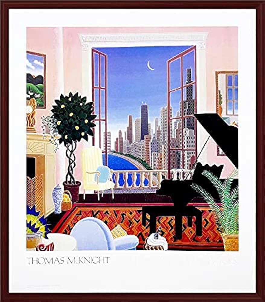 Amazon.co.jp: トーマスマックナイトの絵画 額入りポスター 「レイク