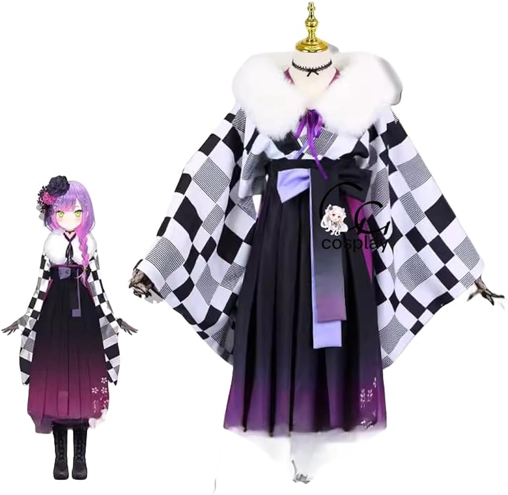 Amazon.co.jp: [1767] VTuber 常闇トワ 浴衣 正月衣装 コスプレ衣装