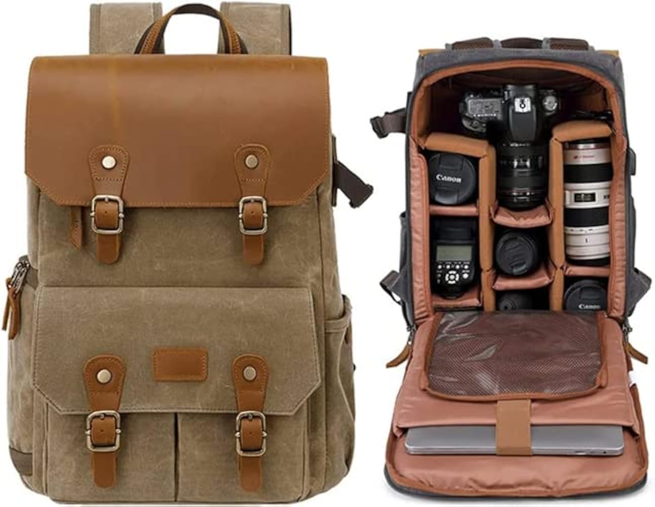 Amazon.co.jp: 大容量 多機能カメラバッグ 防水 耐久性 15.6インチ