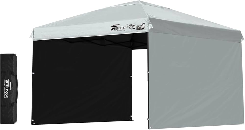 Amazon | FIELDOOR 【完全遮光】 ワンタッチタープテント 【4点ロック