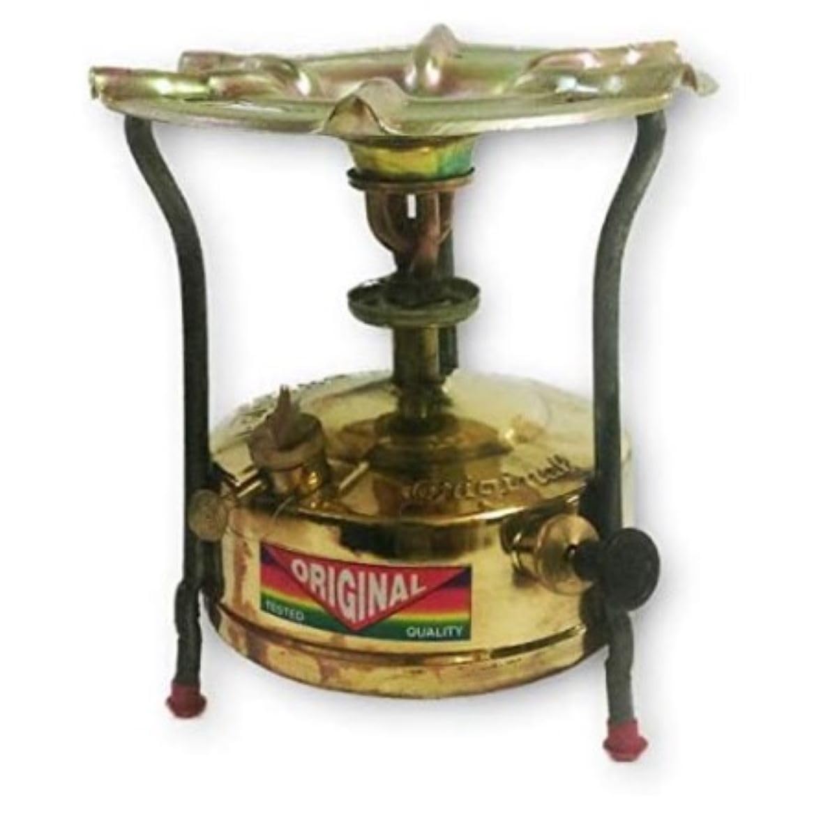 Amazon | 伝統的なインド風ヴィンテージ真鍮灯油タンクストーブ | 圧力