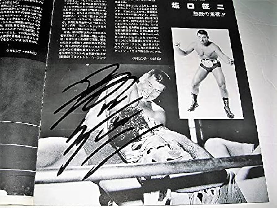 Amazon.co.jp: プロレスサイン入り新日本プロレスリング パンフレット