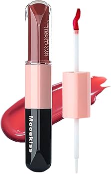 Amazon | Mooekiss リップグロス 2in1 高発色 ダブルエンド うるおい