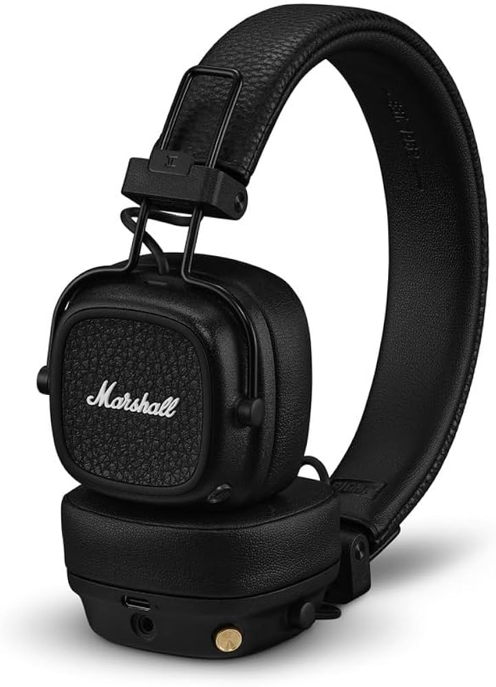 Amazon.co.jp: Marshall Major V Wireless On-Ear Headphones, Black