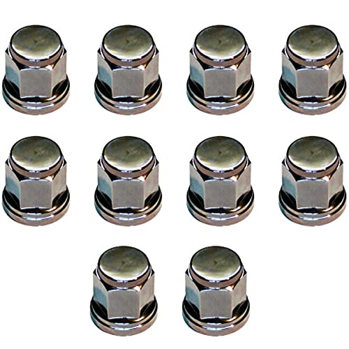 Amazon.co.jp: トラック用ナットキャップ 10個 ISO 33mm クローム