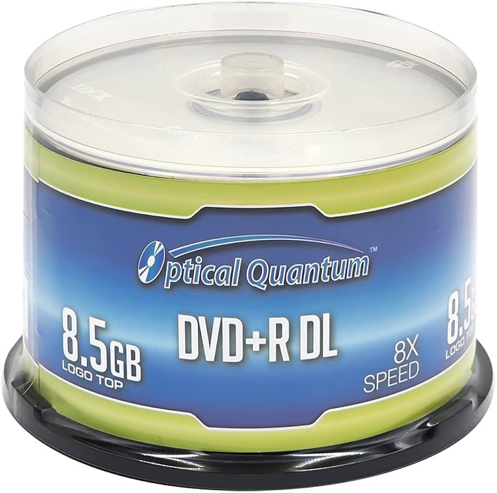 Amazon.com: Optical Quantum 8X 8.5GB Double Layer DVD+R DL