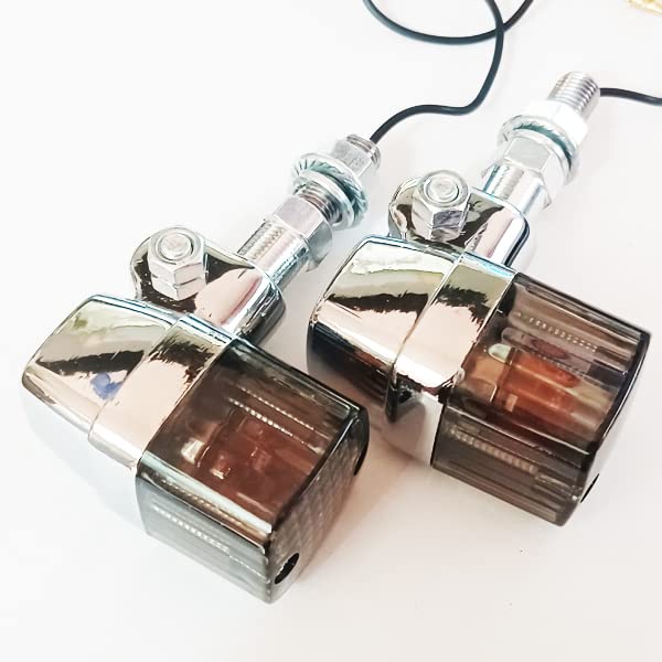 Amazon | 角型 メッキ ヨーロピアン ウインカー スモークレンズ 2個