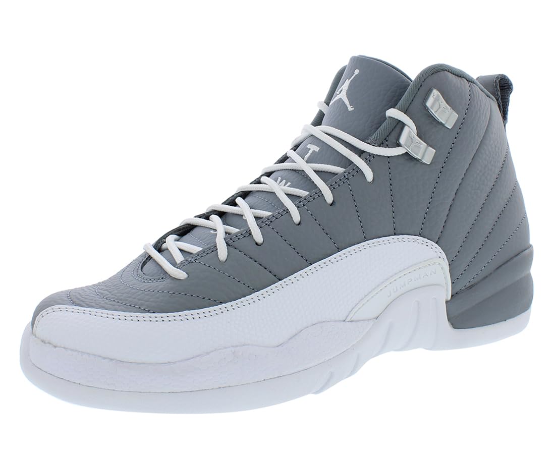 Jordan 12 Retro (Little Kid), Stealth/White/Cool Grey, 4 Big Kid