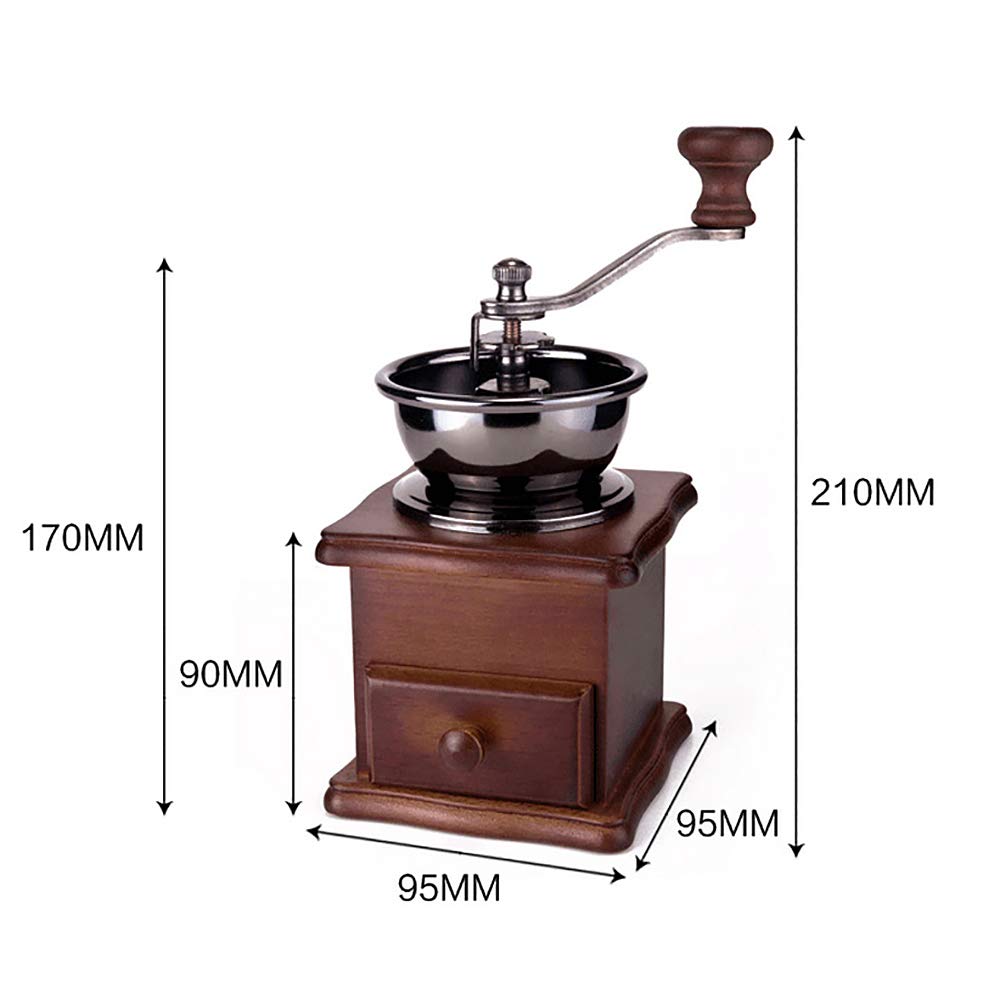 Amazon｜木製 アンティーク コーヒーミル 手動 手挽き コーヒー豆