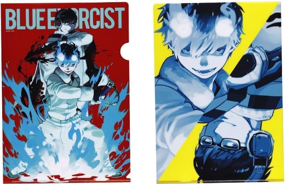 Amazon.co.jp: 青の祓魔師 クリアファイル 奥村燐 村雪男 原作イラスト