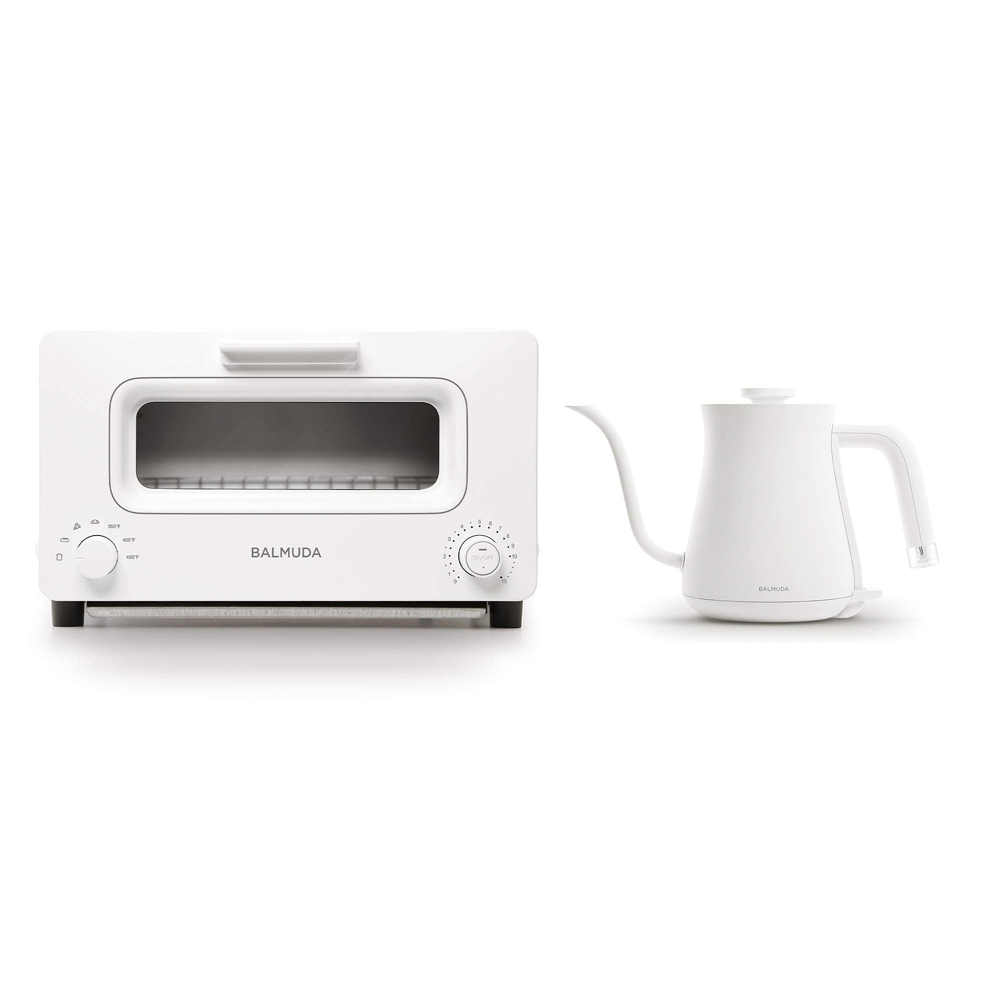 Amazon.com: BALMUDA Combo Pack in White | The Toaster & The Kettle