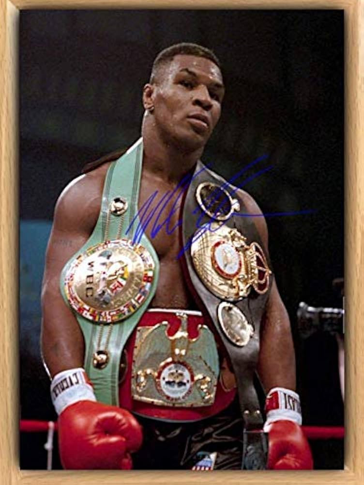 Amazon.co.jp: マイクタイソン 額装付きサインフォト ボクシング