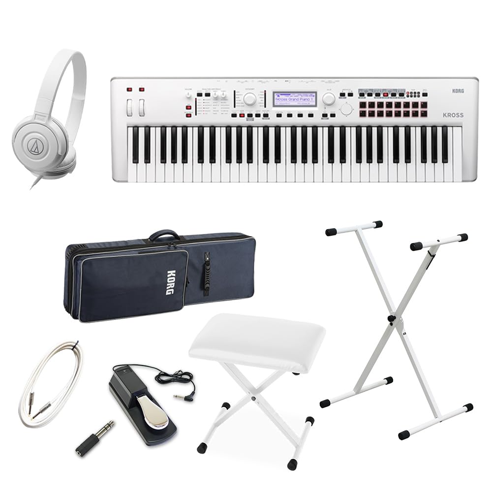Amazon | KORG KROSS2-61-SC (ホワイト) シンセサイザー 61鍵盤