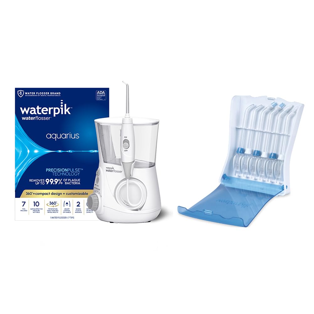 Amazon.com: Bundle with Waterpik Aquarius Water Flosser, White WP