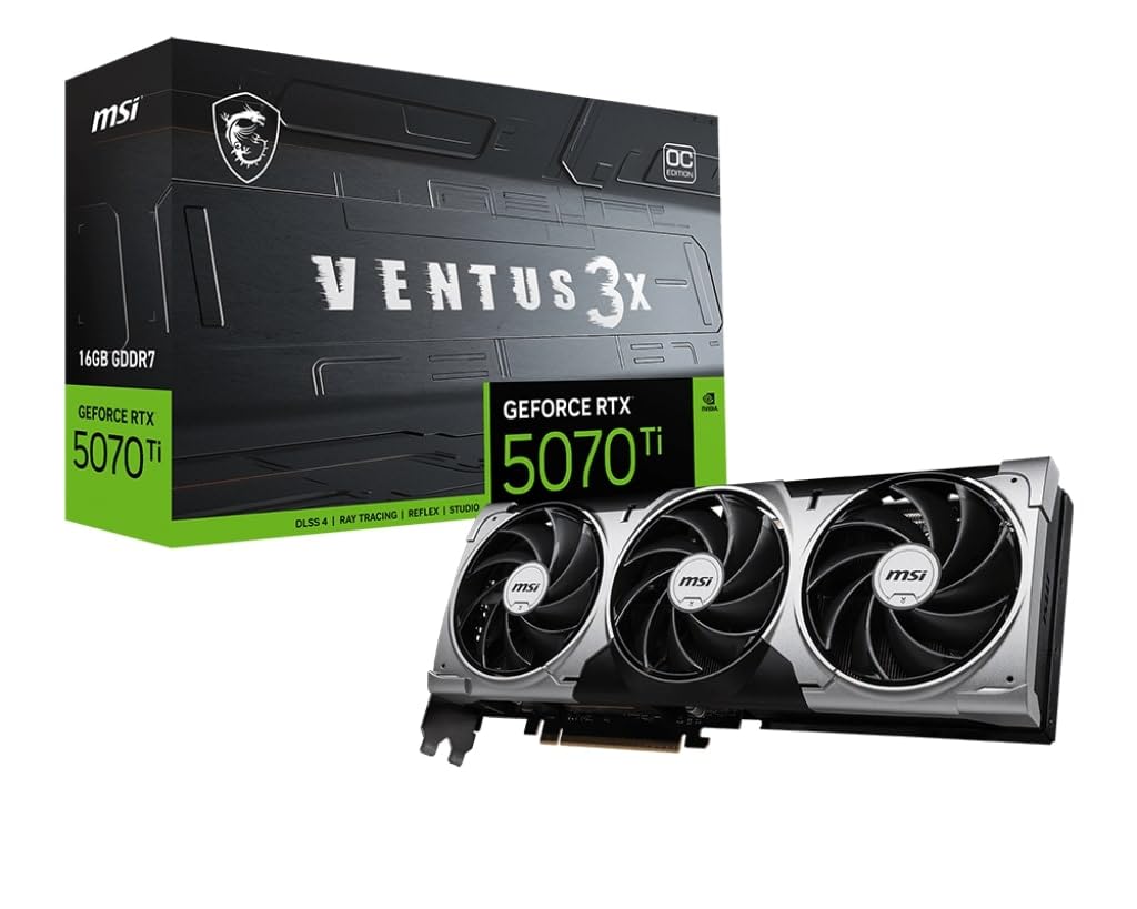 Amazon.com: MSI GeForce RTX 5070 Ti 16G Ventus 3X OC Graphics Card