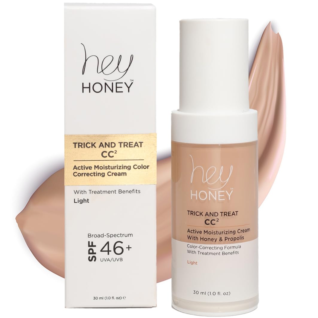 Amazon.com: Hey Honey Trick and Treat CC² Cream SPF 46 | Active