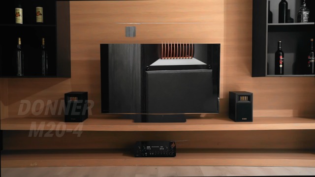 DONNER M20-4 ブックシェルフ スピーカー ペア サランネット付き