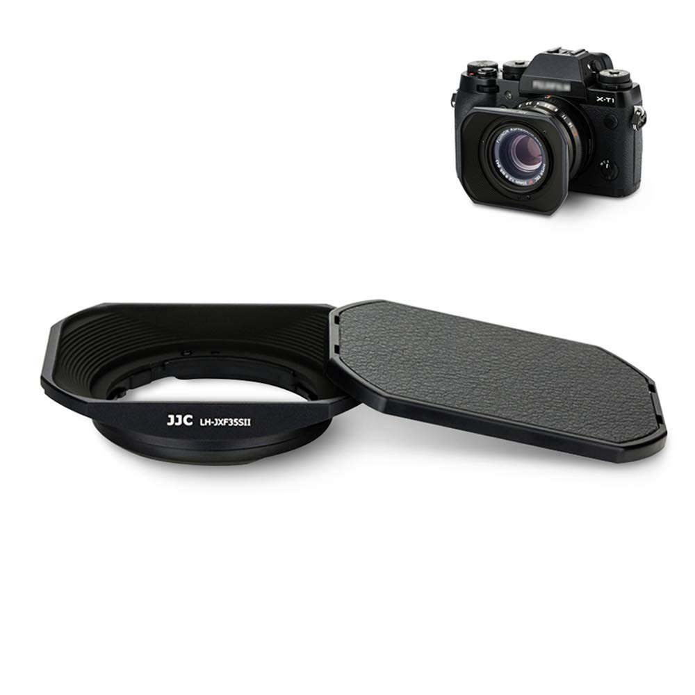 Amazon | JJC メタル 正方形 レンズフード + フードキャップ 富士
