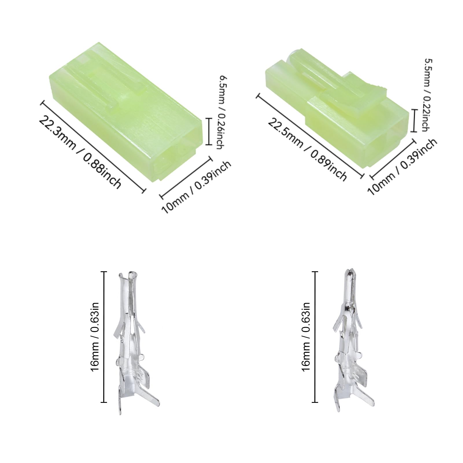 Amazon.com: Hobbypark Mini Tamiya Style Connector Plugs Male