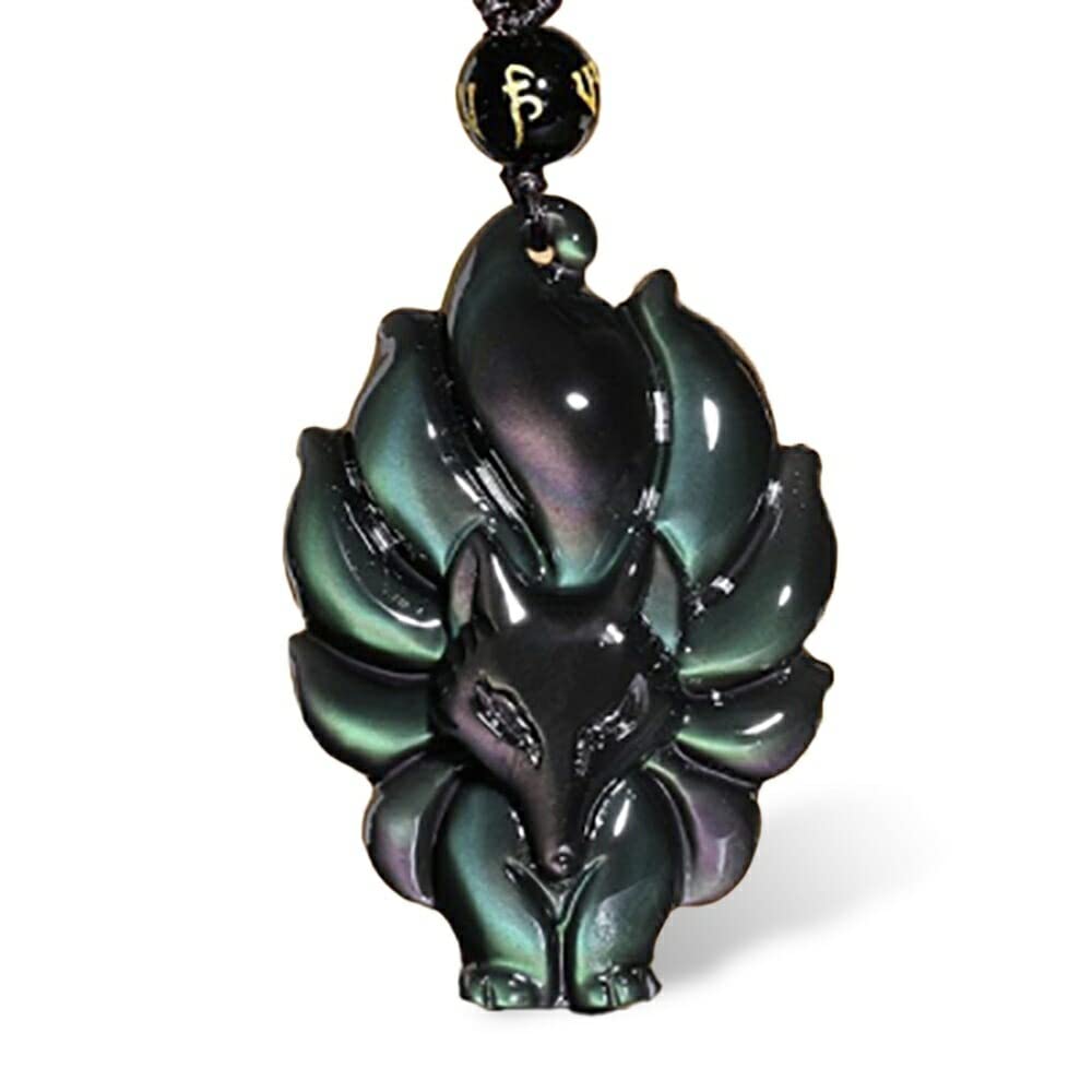 Amazon.co.jp: [AiO JAPAN] ネックレス 九尾の狐 ーVer2ー 首輪 紐