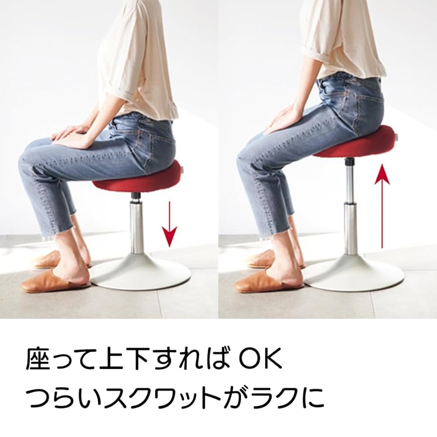 ミズノ スクワットスリール α MIZUNO 椅子 いいものプレミアム レッド