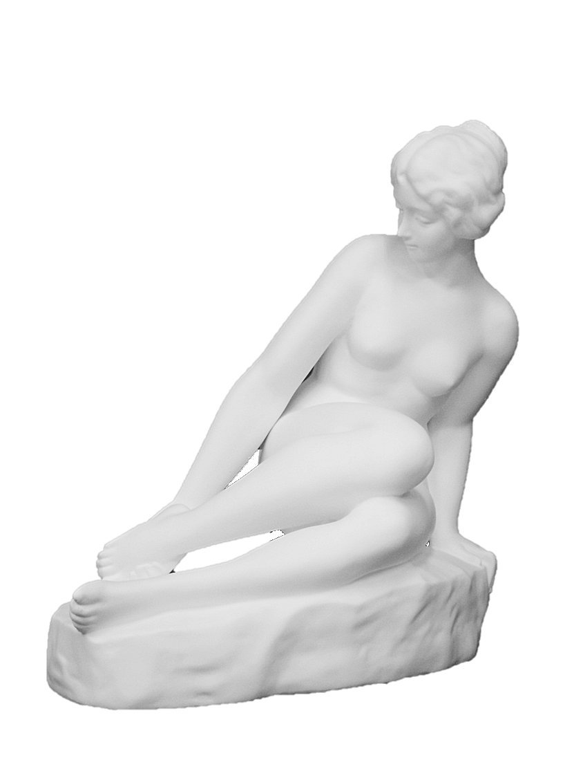 Amazon.co.jp: 石膏像 N－019 座せる裸婦全身像 H．43cm