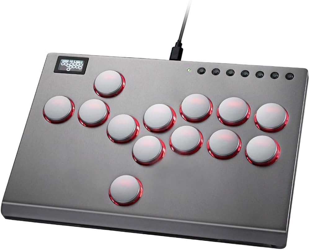 Amazon | レバーレス アケコン 超薄型ロープロオールボタンアーケード