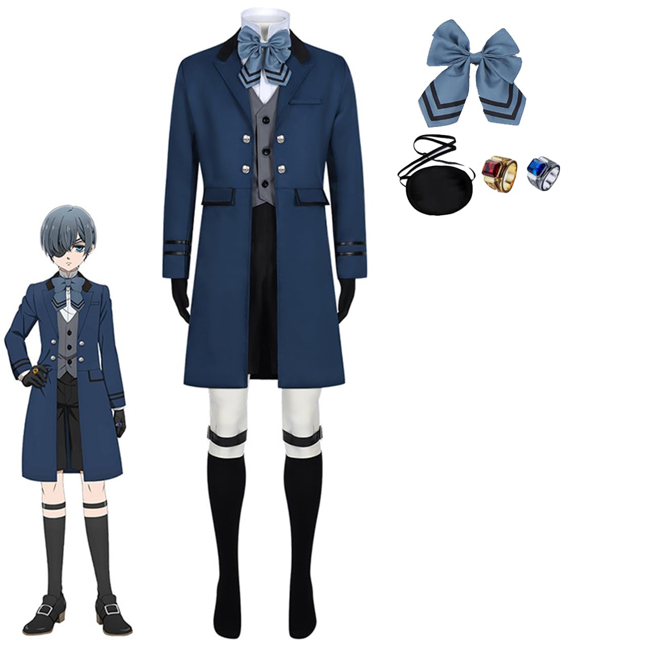 Amazon.co.jp: KANUTE 黒執事 シエル ファントムハイヴ コスプレ衣装