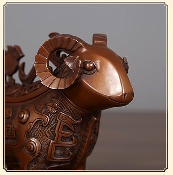 Amazon.co.jp: MOZART 銅の羊の装飾品銅の羊は羊の功を尊重します鳳凰