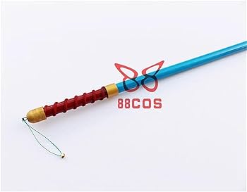 Amazon.co.jp: 【Azuiblc】ユウナ 杖 150CM 武器 PVC製 3つ割り 召喚士