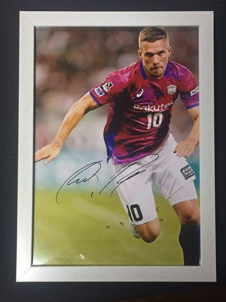 ヴィッセル神戸 イニエスタ ポドルスキ 直筆サイン入り色紙 クラブ