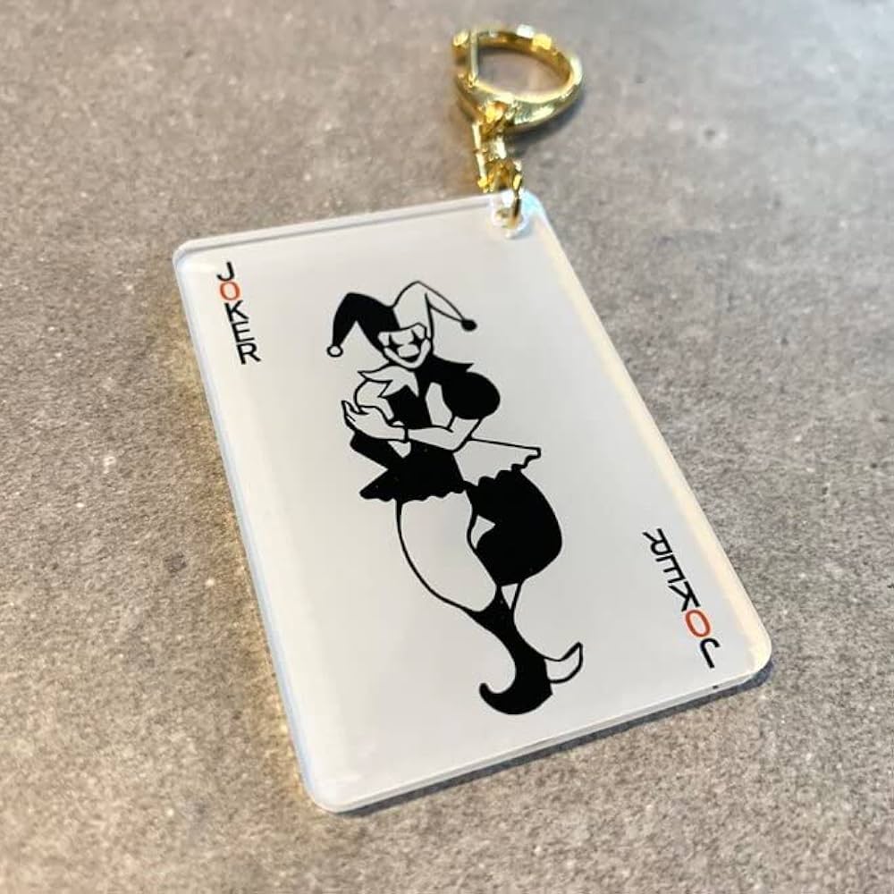 Amazon.co.jp: JOKER トランプ風キーホルダー トランプデザイン