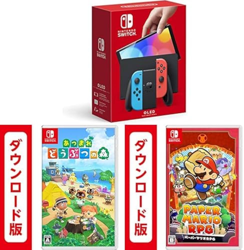 Amazon.co.jp: Nintendo Switch(有機ELモデル) Joy-Con(L) ネオン