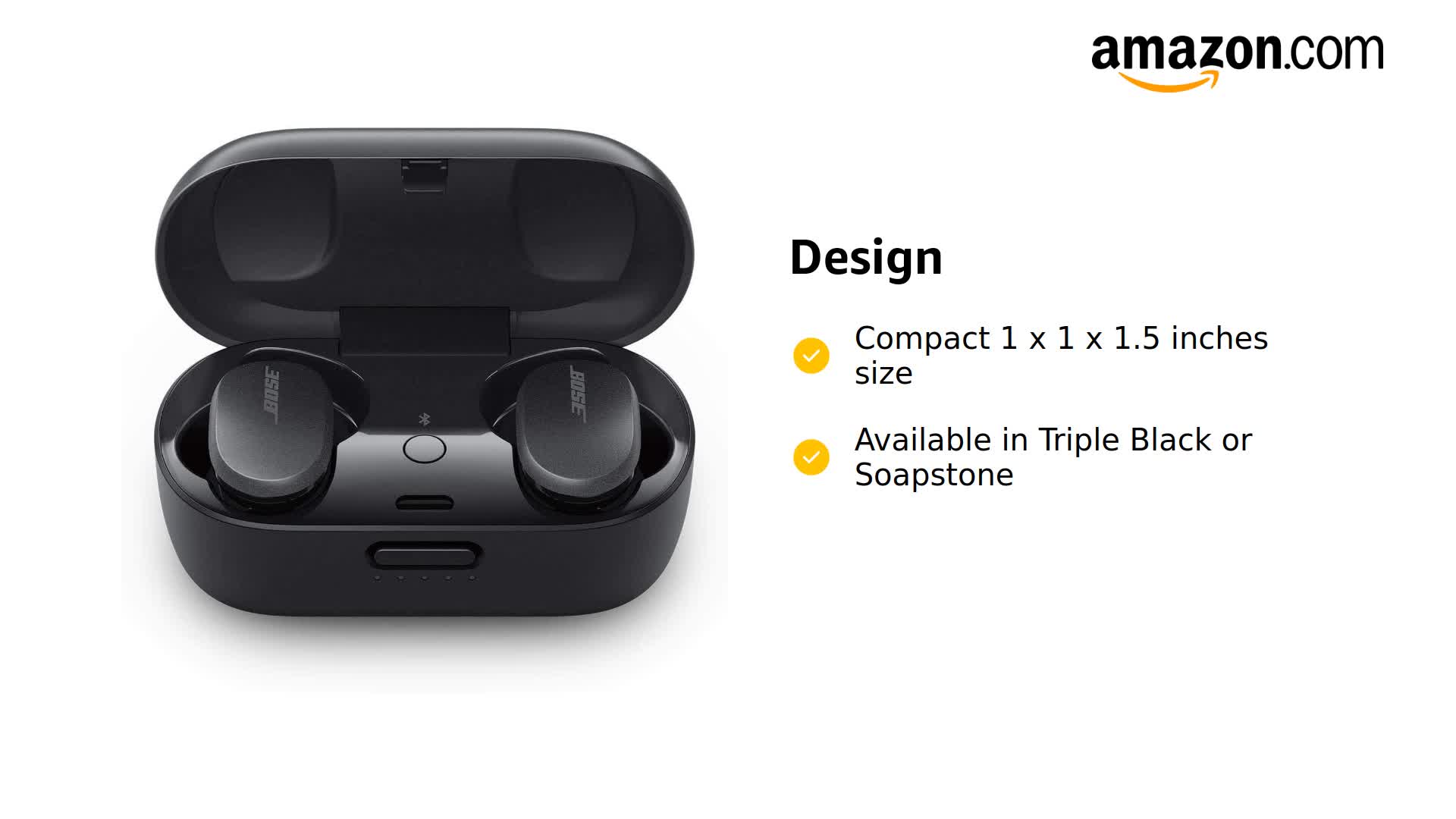 Amazon.com: Bose QuietComfort Noise Cancelling Earbuds-Bluetooth