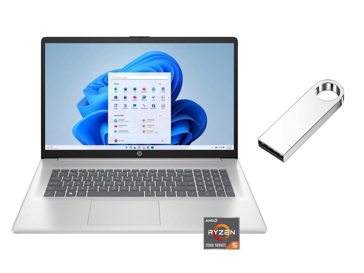 Amazon.com: HP 17.3 inch 1920 x 1080 (Full HD) Laptop | AMD Ryzen