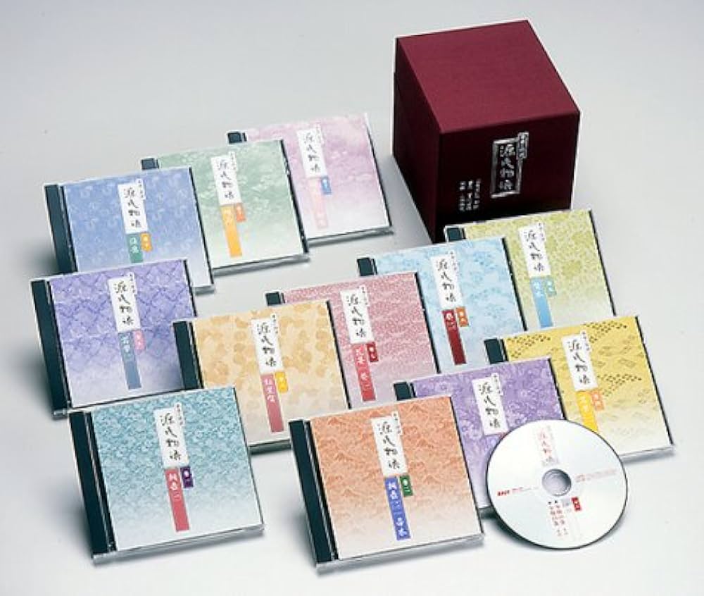 Amazon.co.jp: 箏曲と朗読「源氏物語」(全12枚)[CD] : 本
