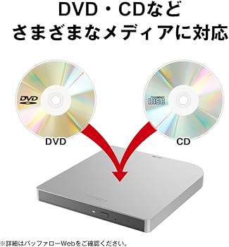 Amazon.co.jp: バッファロー USB3.2(Gen1)/3.0 外付け Mac 対応 DVD/CD