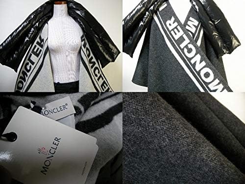 Amazon | [モンクレール] ダウンマフラー付きウールニットポンチョ