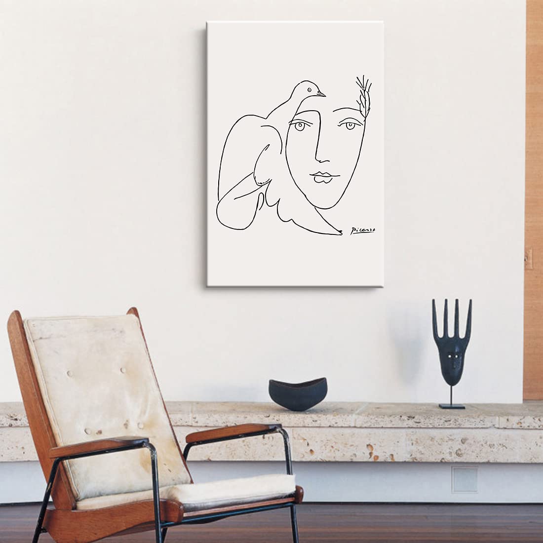 Amazon.co.jp: アートパネル Picasso Line Drawing ピカソ線画 抽象