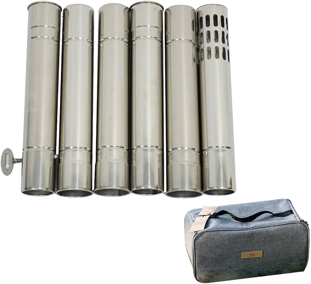 Amazon | TOMOUNT 直径6cmの煙突6本 薪ストーブ FP mini 専用煙突