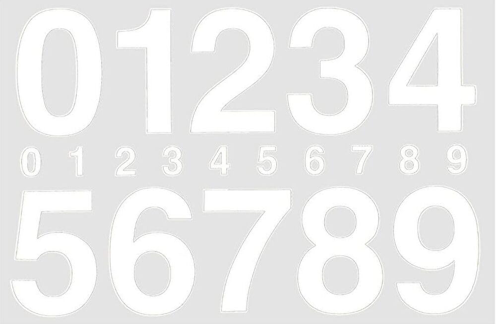 Amazon.co.jp: （シャシャン）XIAXIN 防水 数字 シール ナンバー