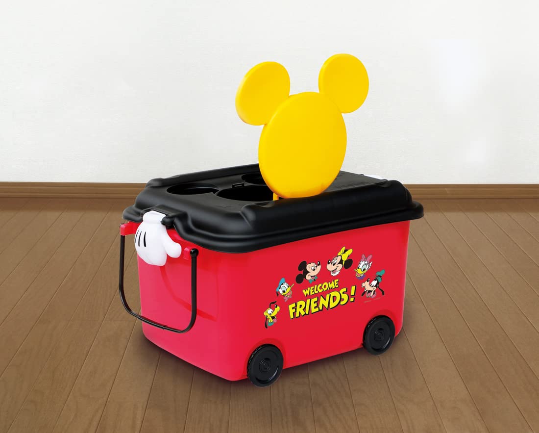 Amazon.co.jp: 錦化成 日本製 おもちゃ箱 ミッキーマウス R-ret レッド