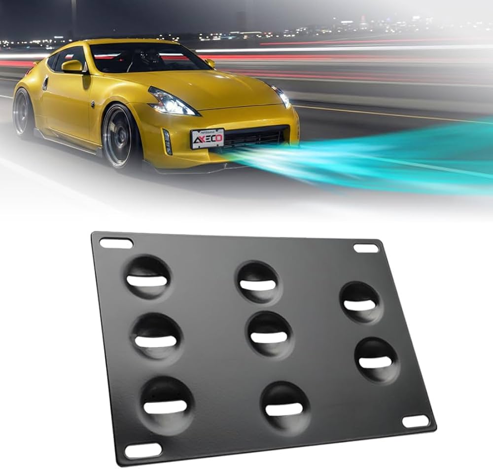 Amazon.co.jp: AXECO フロントバンパー 牽引フック ナンバープレート