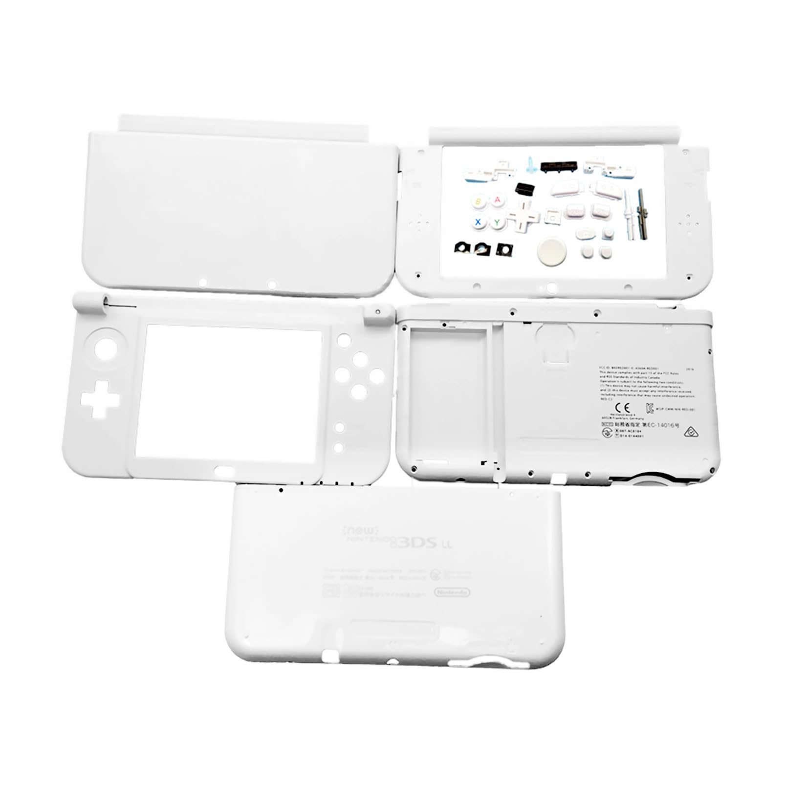 Amazon.co.jp: ホワイトカラー DIY New3DSXL 予備ハウジングケース