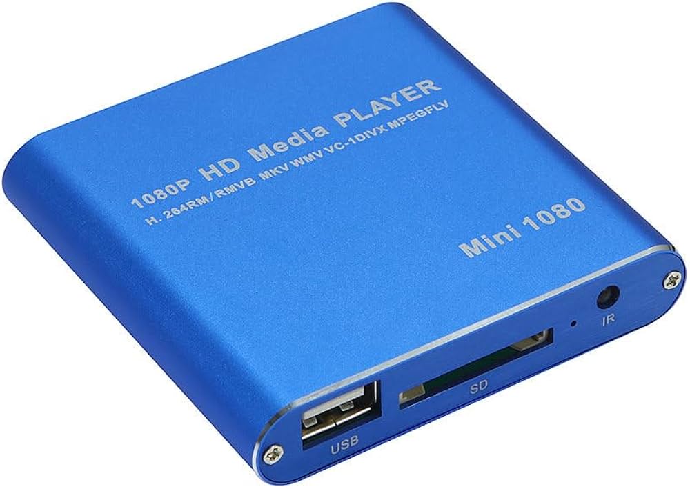 Amazon | 超ミニサイズマルチメディアプレーヤー 【ブルー】 HDMI端子