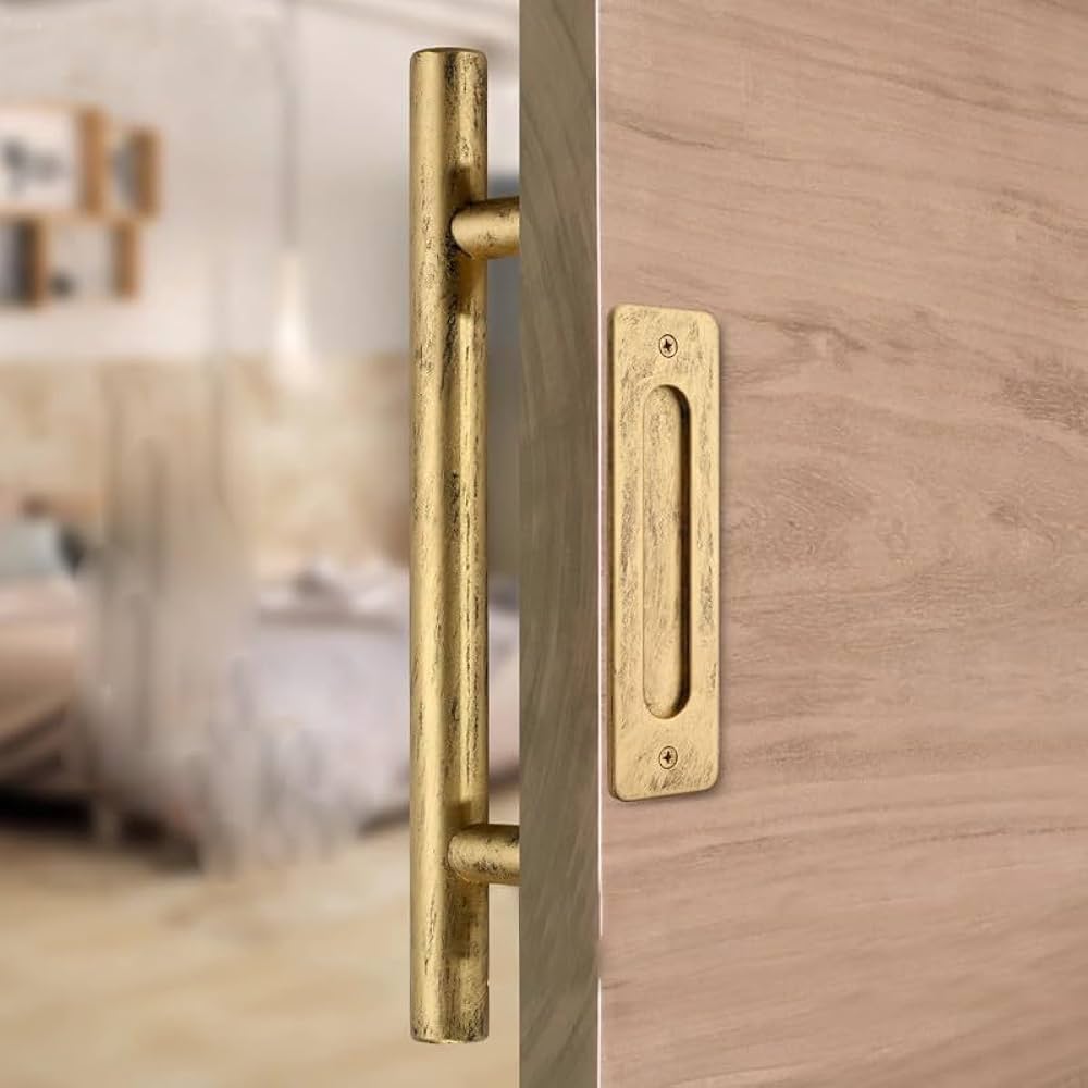 Amazon.co.jp: K11-ZG 中古の銅を模した旧無開溝両面ドア取っ手納戸