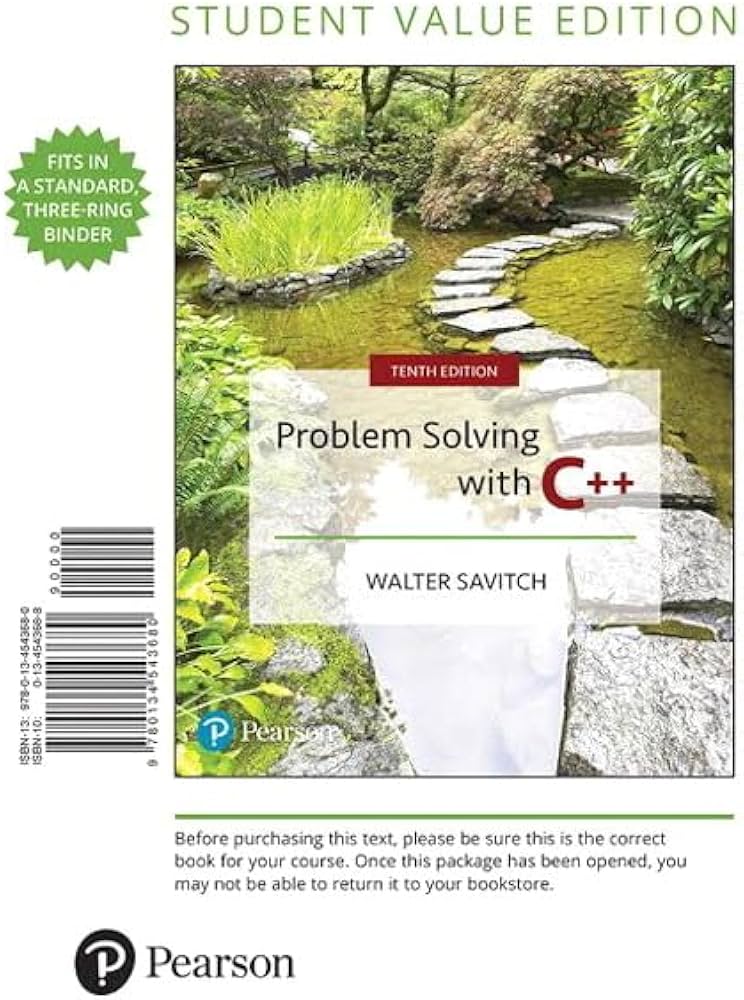 Amazon.com: Problem Solving with C++: 9780134543680: Savitch
