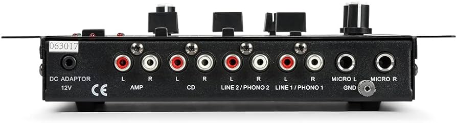 Amazon | Vonyx STM-2211 4チャンネル DJ PA ミキサー クロス