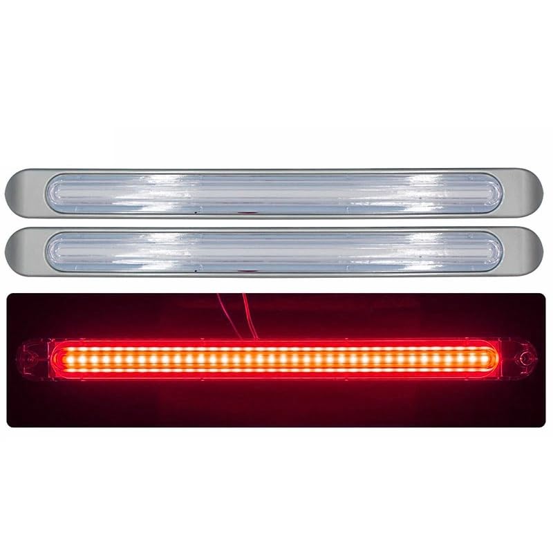 Amazon.co.jp: LED車高灯 レッド＆アンバー 2本セット トラック向け