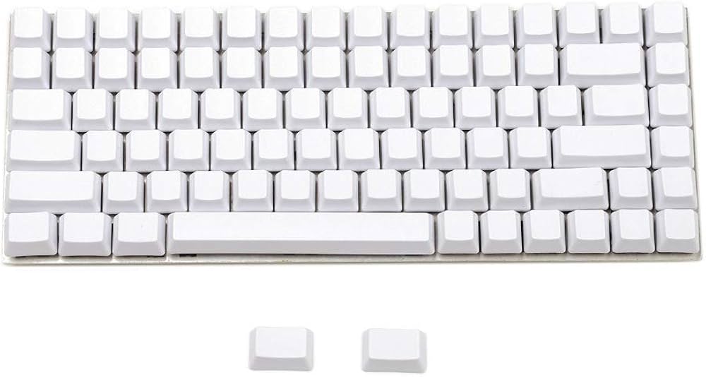 Amazon | YMDK ホワイト ブラック ドルチ 厚手 PBT 84 68 64 ブランク